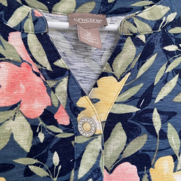 NWOT | Chico’s women’s‎ sleeveless floral stretch dress — large/12 (Chico’s 2) - Picture 3 of 7